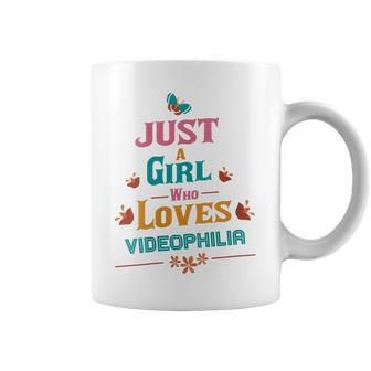 Just A Girl Who Loves Videophilia Coffee Mug | Mazezy