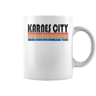Karnes City Tx Hometown Pride Retro 70S 80S Style Coffee Mug | Mazezy