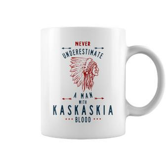 Kaskaskia Native American Indian Man Never Underestimate Coffee Mug - Seseable