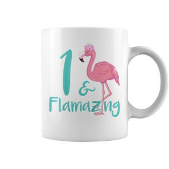Kids 1 Year Old Flamingo Birthday Party Theme Flamazing 1St Gift Coffee Mug | Mazezy