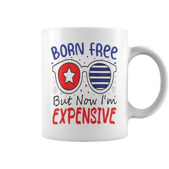Kids 4Th Of July Born Free But Now Im Expensive Toddler Boy Girl 2 Coffee Mug - Monsterry UK