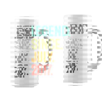 Kids 6 Years Old Legend Since July 2017 6Th Birthday Coffee Mug | Mazezy