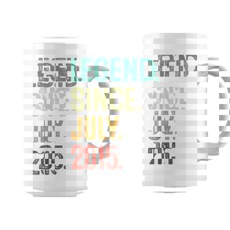 Kids 8 Years Old Legend Since July 2015 8Th Birthday Coffee Mug | Mazezy