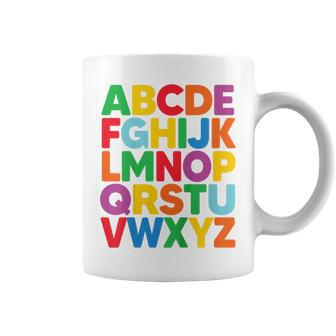 Kids Abcs Alphabet Colorful Letters Reading Kids Coffee Mug | Mazezy