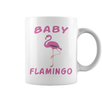 Kids Baby Bird Flamingo - Gift Family Matching Bird Pink Coffee Mug | Mazezy