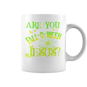 Kids Are You Falloween Jesus Christian Halloween Pastor Priest Christian Halloween Coffee Mug | Mazezy