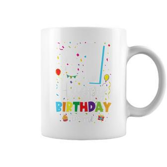 Kids First 1St Birthday Happy Birthday 1Yr Boys Girls 1 Year Old Coffee Mug - Monsterry