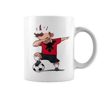 Kids Funny Dabbing Soccer Albania Soccer Albanian Gift Coffee Mug | Mazezy