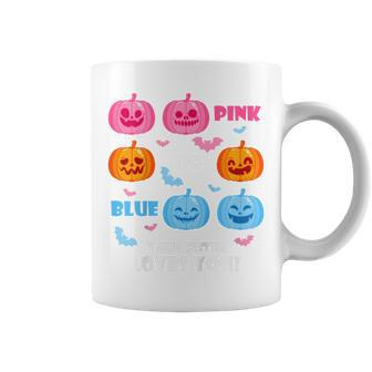 Kids Halloween Gender Reveal Your Sister Loves You Fall Theme For Sister Coffee Mug | Mazezy