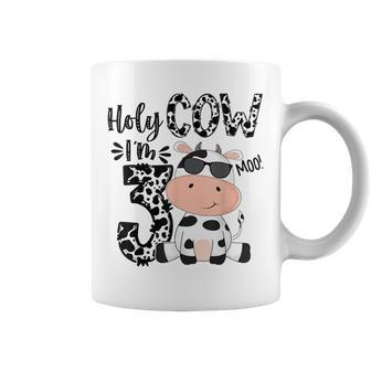 Kids Holy Cow Im 3 Birthday Boy 3Rd Cow Farm Animals Bday Coffee Mug | Mazezy