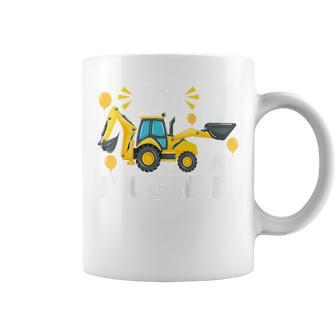 Kids Im 3 And Digging It Construction Excavator 3Rd Birthday IT Funny Gifts Coffee Mug | Mazezy