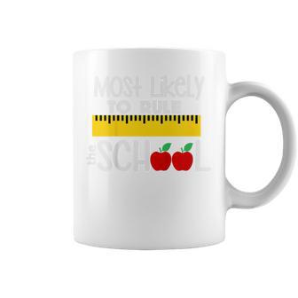 Kids Kids Most Likely To Rule The School Ruler & Apple Coffee Mug | Mazezy