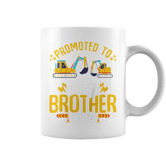Kids Promoted To Big Brother 2024 Construction Excavator Toddlers Coffee Mug | Mazezy