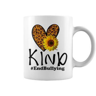 Be Kind Unity Day Orange Anti Bullying Leopard Heart Coffee Mug - Seseable