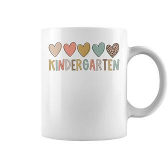 Kindergarten Heart Girls Boys Teacher Team Kinder Squad Gifts For Teacher Funny Gifts Coffee Mug | Mazezy