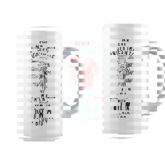 Kiowa Native American Indian Man Never Underestimate Native American Funny Gifts Coffee Mug | Mazezy