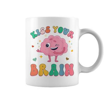 Kiss Your Brain Cute Teacher Appreciation Back To School Coffee Mug - Monsterry AU
