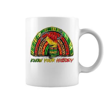 Know Your History Junenth Fist Western Black History Coffee Mug | Mazezy