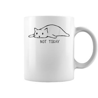 Lazy Cat Not Today Cat Pet Lover For Coffee Mug - Seseable