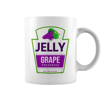 Lazy Costume Grape Jelly Jar For Halloween Coffee Mug - Seseable