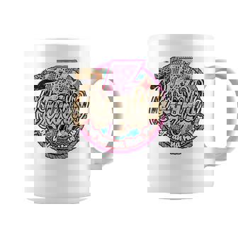 Leopard Cowgirl Hat Cowgirl Just Wanna Have Fun Western Coffee Mug | Mazezy