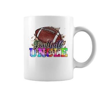Leopard Football Uncle Funny Game Day Fathers Day For Men Coffee Mug | Mazezy