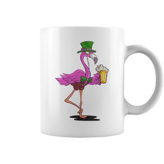 Leprechaun Flamingo With Beer St Patricks Day Funny Gift Coffee Mug | Mazezy