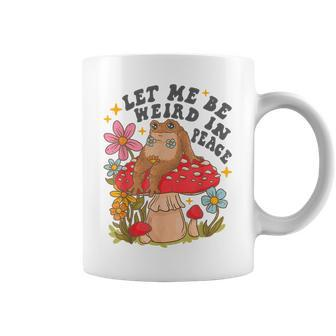 Let Me Be Weird In Peace Cute Frog Coffee Mug | Mazezy