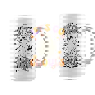 Lets Go Ghouls Retro Halloween Party Funny Ghost Pumpkin Pumpkin Funny Gifts Coffee Mug | Mazezy