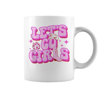 Lets Go Girls Cowgirls Hat Boots Country Western Cowgirl Coffee Mug - Seseable