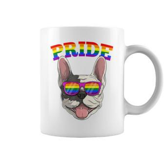 Lgbt French Bulldog Dog Gay Pride Rainbow Lgbtq Cute Coffee Mug | Mazezy