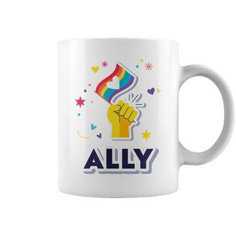 Lgbtq Ally Proud Ally Gay Pride Coffee Mug - Seseable