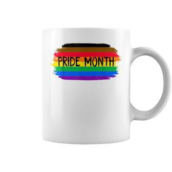 Lgbtq Community Gay Pride Flag Pride Month Demon Rainbow Coffee Mug | Mazezy