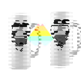 Lgbtq Straight Ally Flag Heart - Lgbtqia Straight Ally Coffee Mug | Mazezy