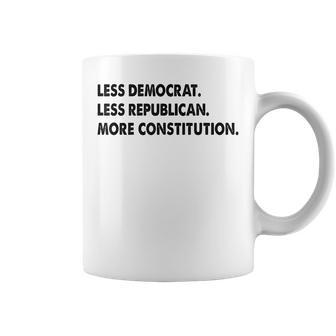 Libertarian More Constitution Less Democrat Less Republican Coffee Mug - Thegiftio UK