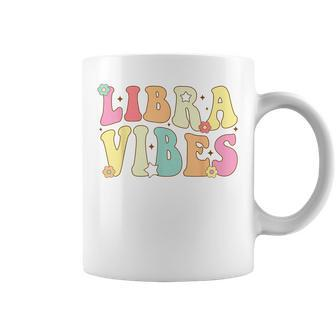 Libra Vibes Groovy Zodiac Birthday Women Girls Coffee Mug | Mazezy