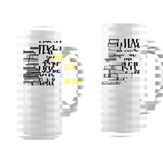 Literacy And Justice For All Reading Teacher Back To School Coffee Mug - Thegiftio