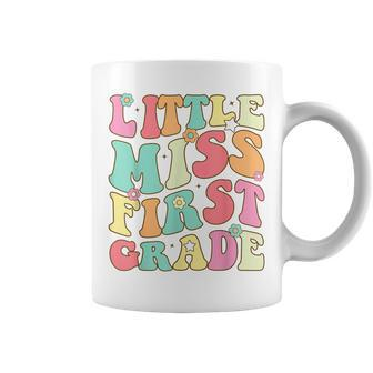 Little Miss First Grade Girls Back To School Retro Daughter Funny Gifts For Daughter Coffee Mug | Mazezy