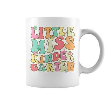 Little Miss Kindergarten Girls Back To School Retro Daughter Coffee Mug - Seseable