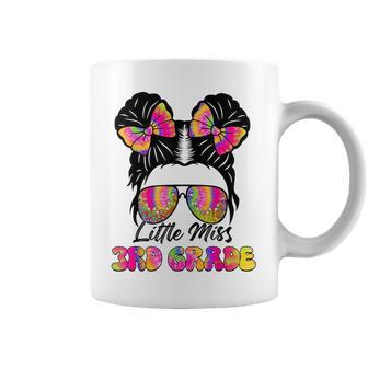Little Miss Second 3Rd Grade Girl Messy Bun Back To School 3Rd Grade Funny Gifts Coffee Mug | Mazezy