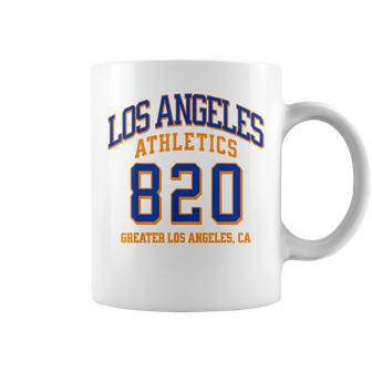 Los Angeles Athletics 820 Area Code Los Angeles California Coffee Mug | Mazezy
