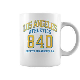 Los Angeles Athletics 840 Area Code Los Angeles California Coffee Mug | Mazezy