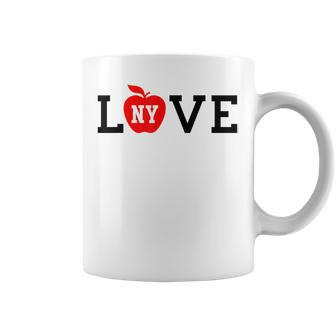 I Love Ny Big Apple Heart Cool Casual Cute Nyc New York City Coffee Mug | Mazezy