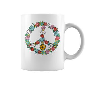 Love Peace Sign 60S 70S Dye Tie Dye Peace Hippy Coffee Mug - Thegiftio UK