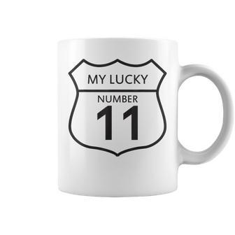 My Lucky Number 11 Cool Lucky Eleven Coffee Mug | Mazezy