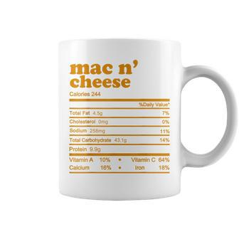 Mac And Cheese Nutrition Facts 2021 Thanksgiving Nutrition Coffee Mug | Mazezy