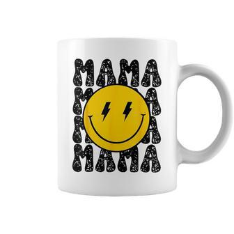 Mama And Dada Smiling Face Bolt Eyes Pregnancy Announcement Coffee Mug - Seseable