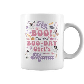 Mama Of The Boo-Day Girl Hey Boo Halloween Birthday Matching Coffee Mug - Thegiftio UK