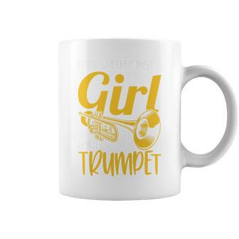 Marching Band Never Underestimate A Girl With Her Trumpet Coffee Mug - Thegiftio