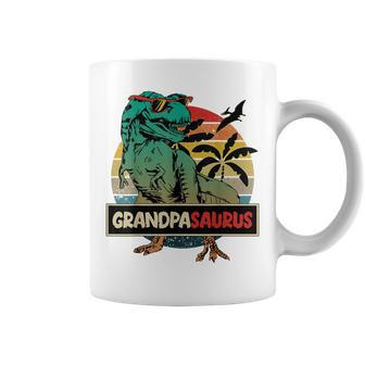Matching Family Grandpasaurus Trex Fathers Day Grandpa Gift For Mens Coffee Mug | Mazezy